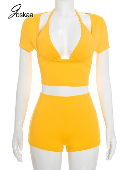 Women's Lace Two Piece Set - Back View