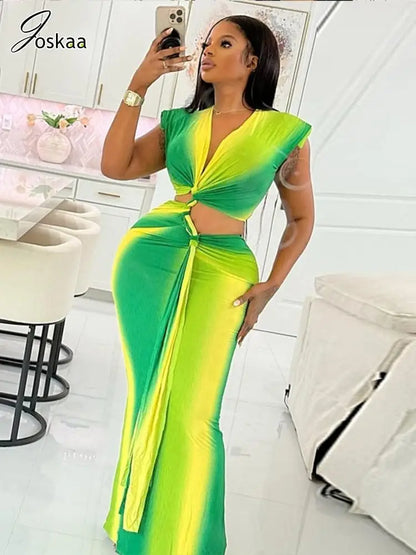 Women's Ruched Cutout Bodycon Maxi Dress – Women's Fashion Wholesale – Front View