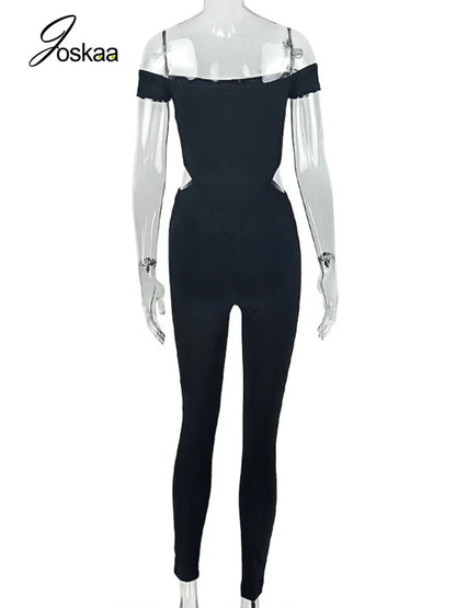 Women's Cutout Sleeveless Bodycon Romper - Detail View