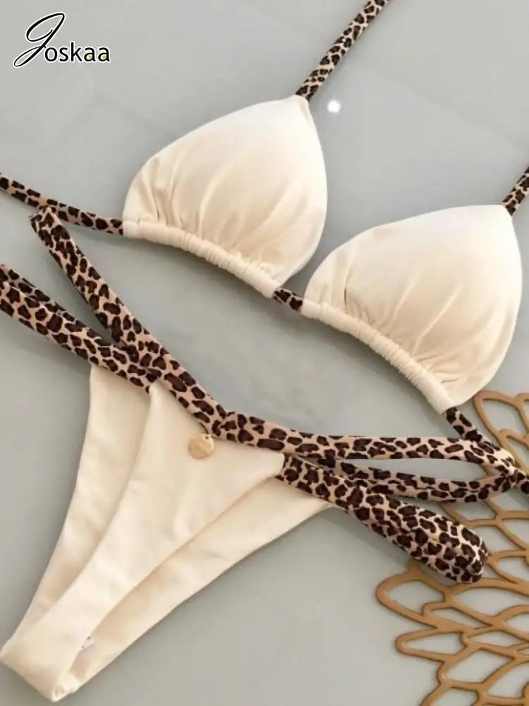 Women's High Waist Swimwear Piece Triangle Bikini Set – Women's Fashion Wholesale – Front View