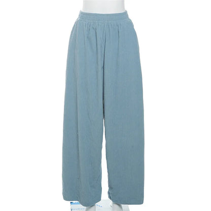 Women's High Waist Flare Wide Leg Solid Pants