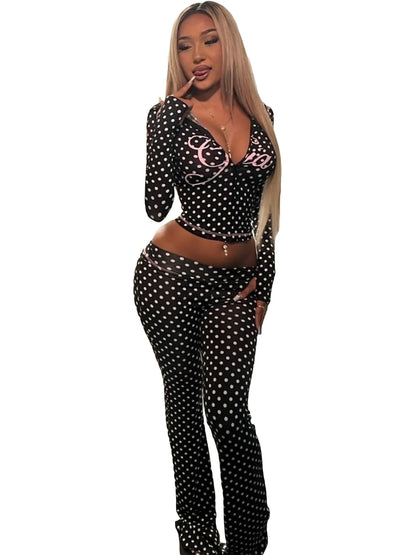 Joskaa Zip Up Hooded Long Sleeve Crop Two Piece Set - two piece set image 20