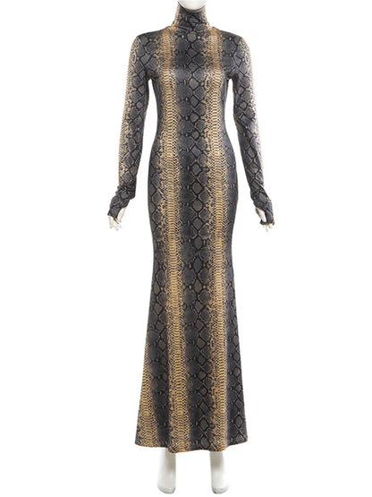 Joskaa Long Sleeve Bodycon Maxi Dress - maxi dress image 5