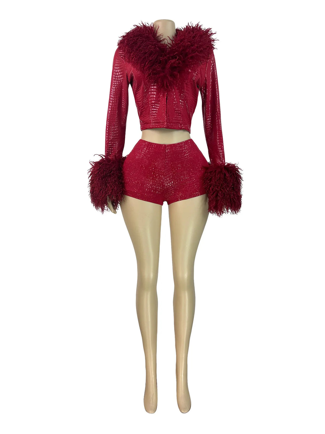 Joskaa Two Piece Set Bronzing Shiny Furry - two piece set image 7