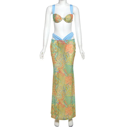 Wholesale Women's Maxi Bandage Bra Two Piece Set