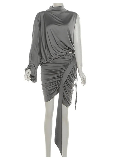 Joskaa Ruched Bodycon Two Piece Set - two piece set image 2