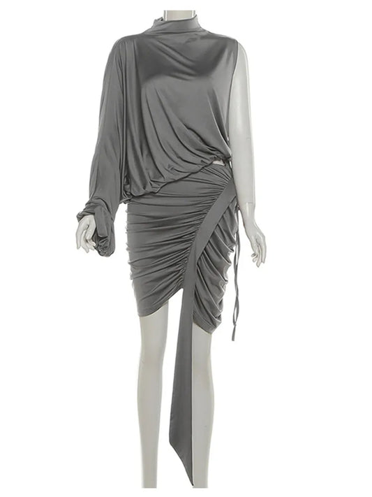 Joskaa Ruched Bodycon Two Piece Set - two piece set image 2