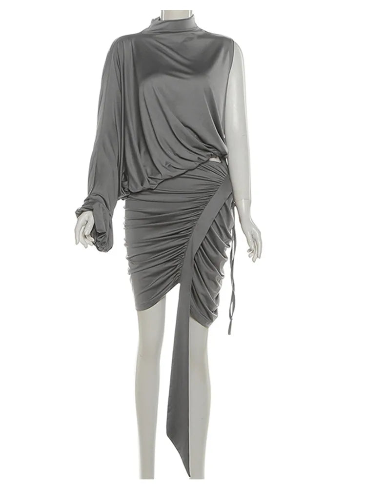 Joskaa Ruched Bodycon Two Piece Set - two piece set image 2