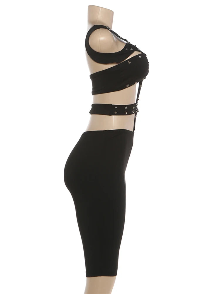 Joskaa Cutout Backless Sleeveless Bodycon Romper - romper image 3