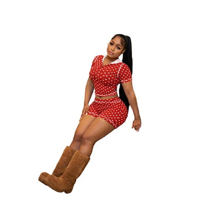 Joskaa Polka Dot Two Piece Set Print Matching Tracksuits - two piece set image 6
