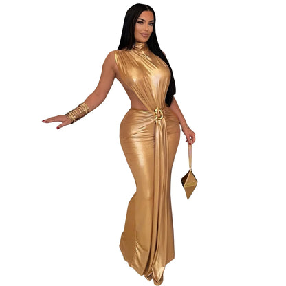 Wholesale Women's Ruched Sleeveless Bodycon Dress