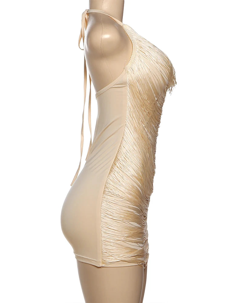 Joskaa Backless Halter Bodycon Mini Dress - mini dress image 3