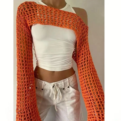 Women's Knit Cutout Long Sleeve Bikini Set