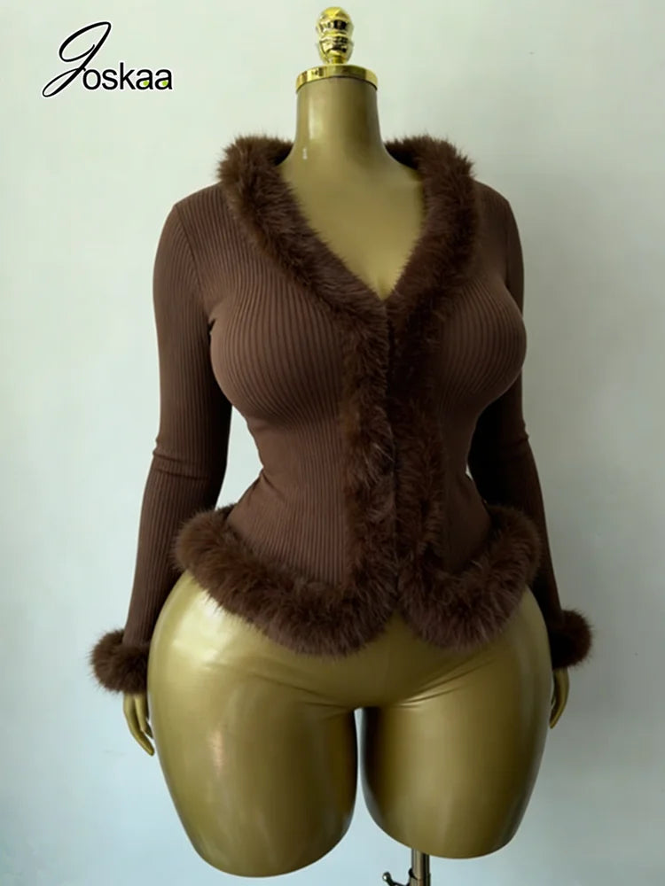 Women's Knit Bodycon Flare Ribbed Jacket – Women's Fashion Wholesale – Front View