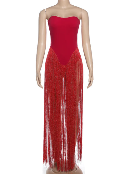 Joskaa Strapless Bodycon Bodysuit Valentines Day Bodysuits - bodysuit image 2