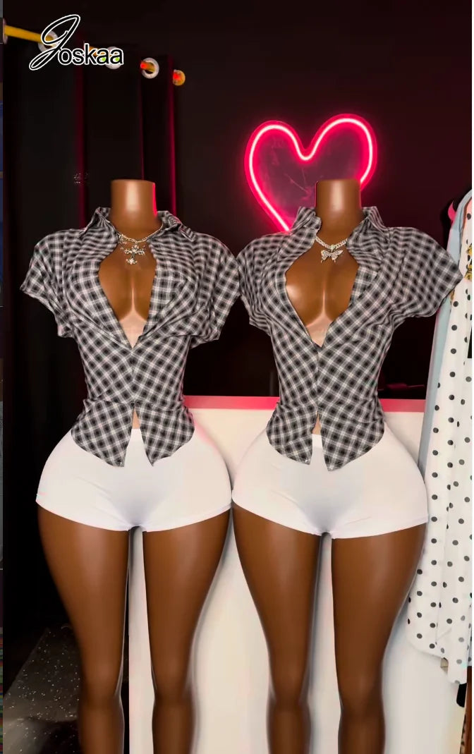 Women's High Waist Two Piece Set - Side View