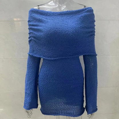 Women's Strapless Long Sleeve Mini Dress