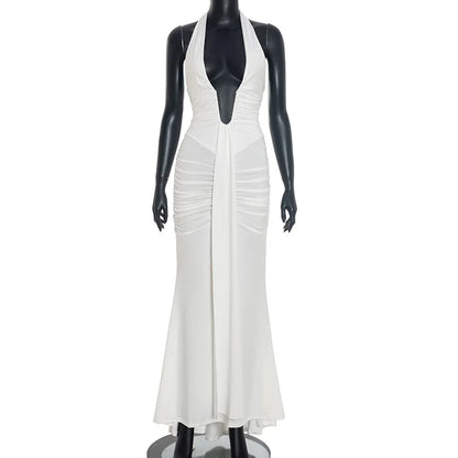Joskaa Backless Halter Sleeveless Maxi Dress - maxi dress image 6