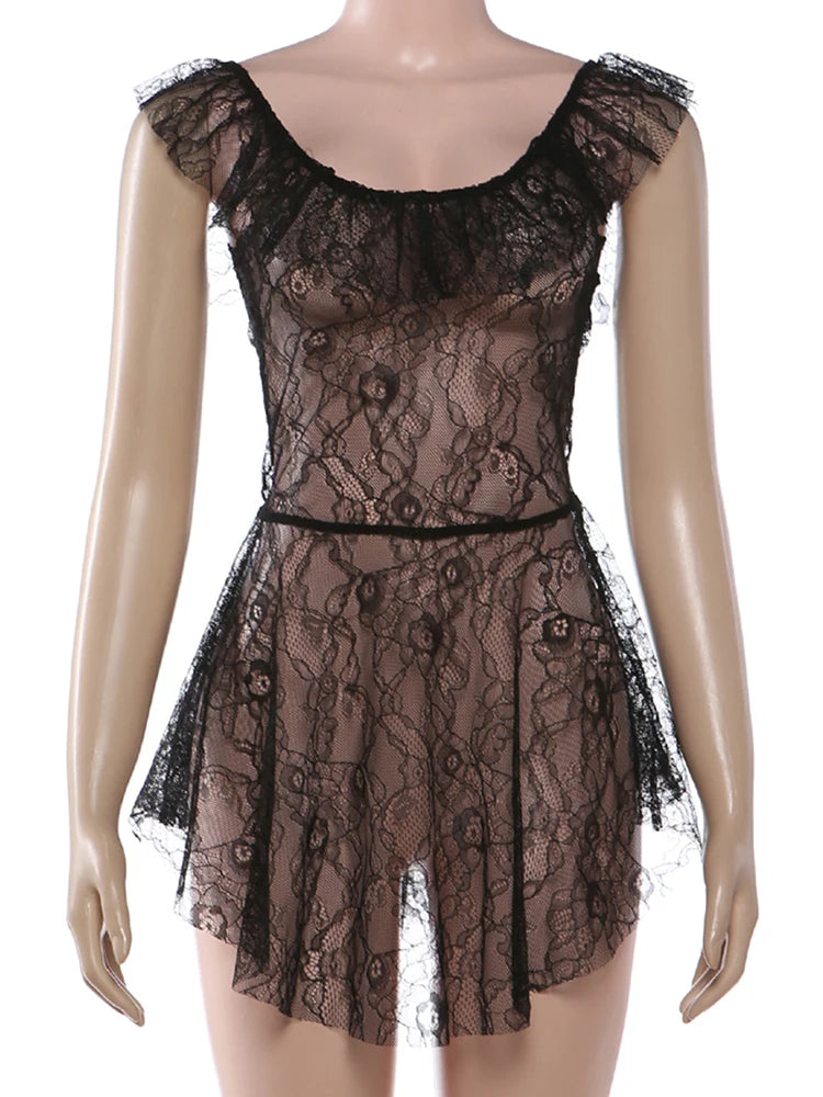 Joskaa Mesh Sleeveless Bodycon Mini Dress - mini dress image 2