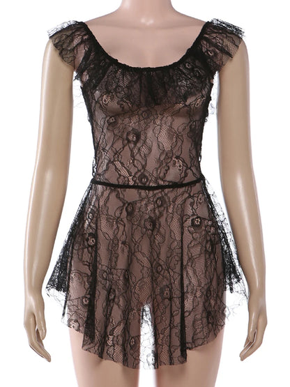 Joskaa Mesh Sleeveless Bodycon Mini Dress - mini dress image 2