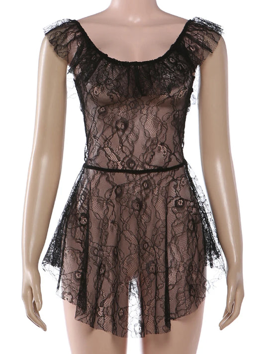 Joskaa Mesh Sleeveless Bodycon Mini Dress - mini dress image 2