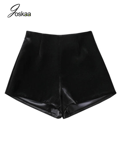 Women's Long Sleeve Bodycon Two Piece Set Black shorts – Back View