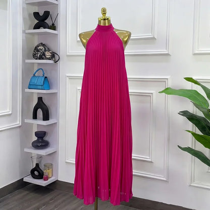 Women's Sleeveless High Waist Maxi Dress