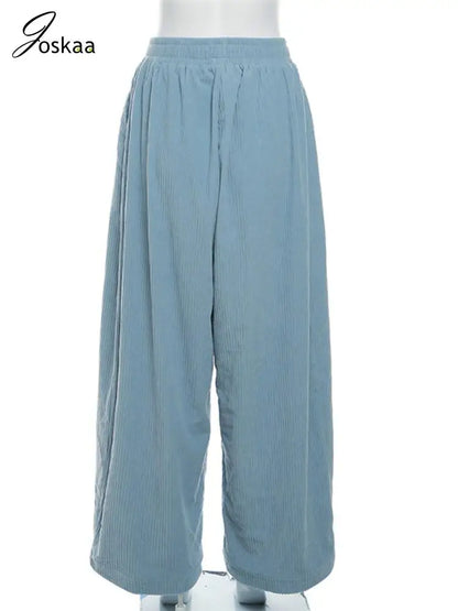 Women's High Waist Flare Wide Leg Solid Pants Pink – Detail View