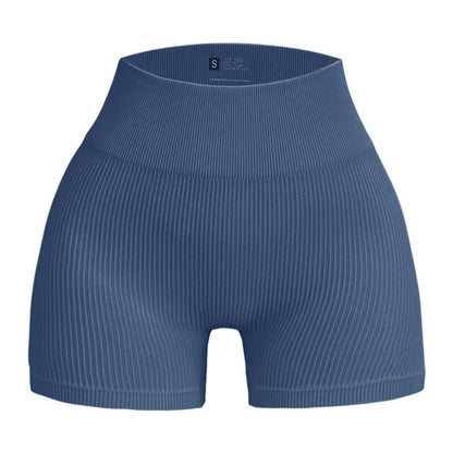 Wholesale Women's Knit High Waist Ribbed Shorts