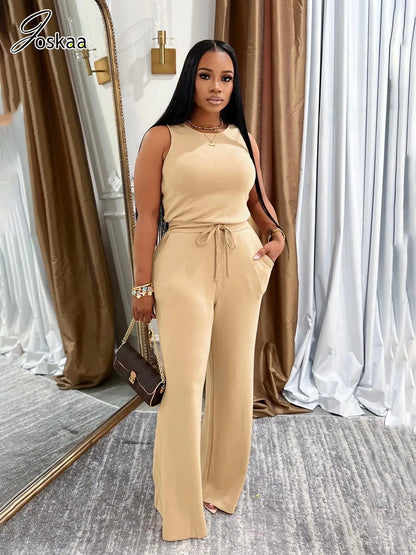 Women's Sleeveless Bodycon Zip Jumpsuit Romper – Women's Fashion Wholesale – Front View