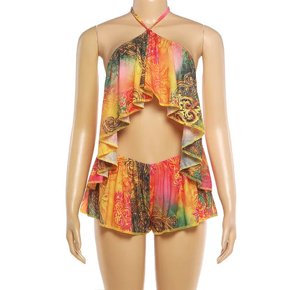 Joskaa Backless Halter Two Piece Set - two piece set image 6