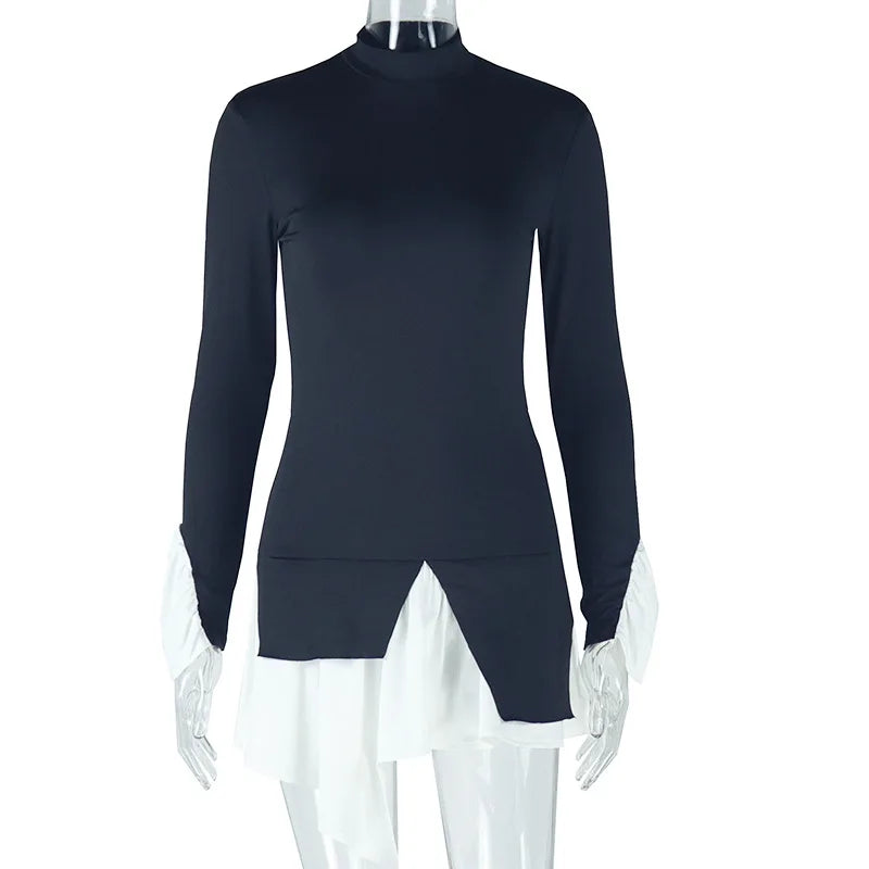 Wholesale Women's Long Sleeve Bodycon Mini Dress