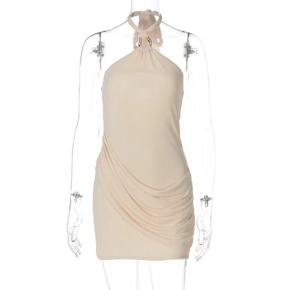 Joskaa Lace Mesh Ruched Backless Mini Dress - mini dress image 5