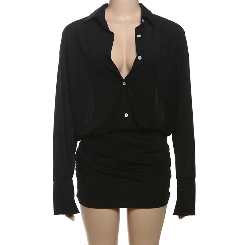 Wholesale Women's Long Sleeve Bodycon Mini Dress
