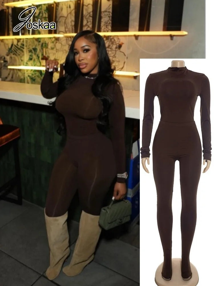 Women's Long Sleeve Bodycon Two Piece Set – Women's Fashion Wholesale – Front View