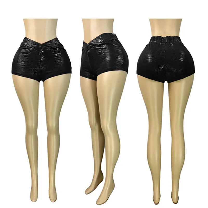 Women's Bodycon Elastic Metallic Gold Pants