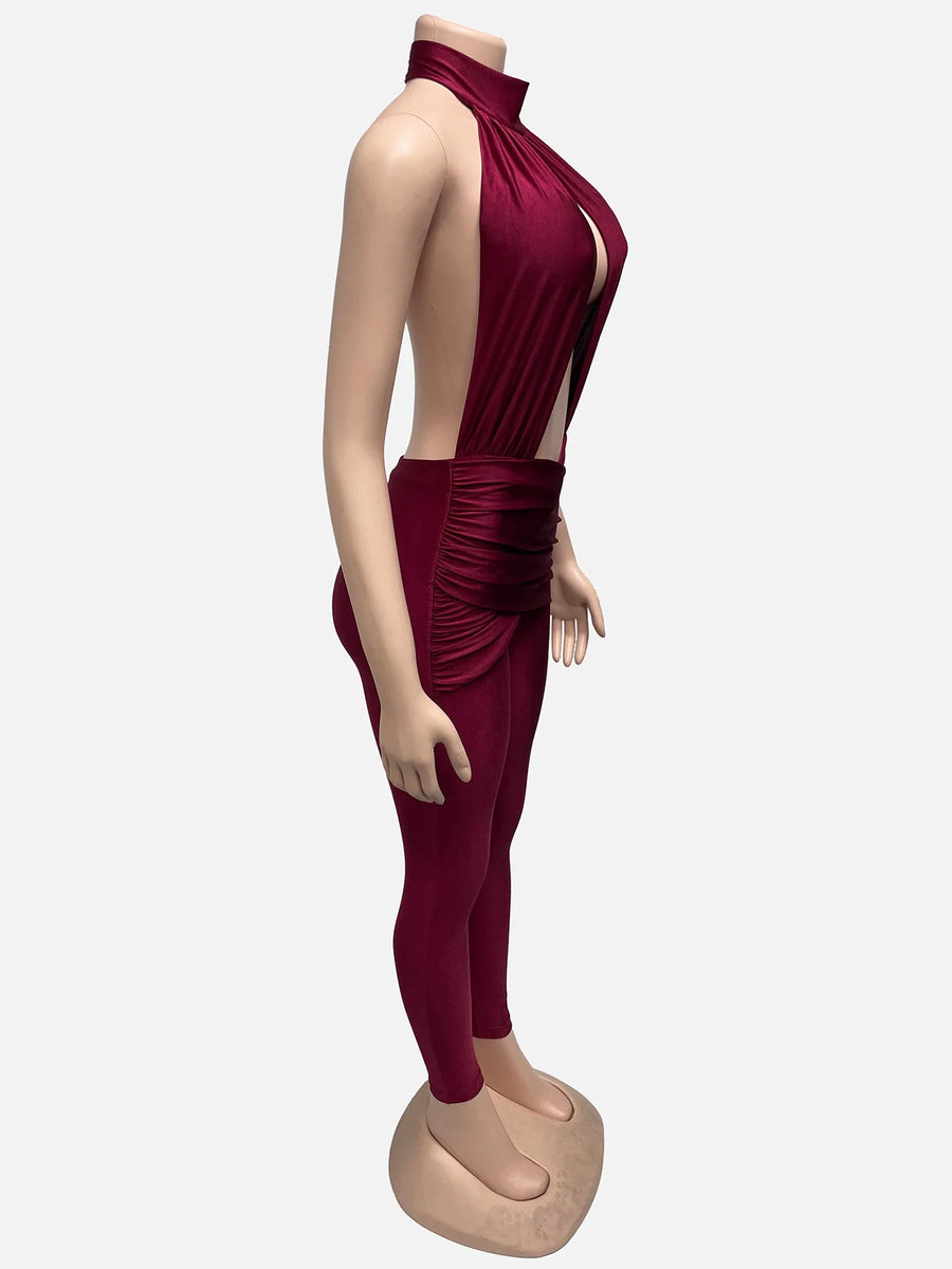 Joskaa Cutout Backless Sleeveless Jumpsuit - jumpsuit image 4