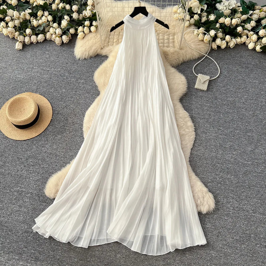 Women's Sleeveless High Waist Maxi Dress