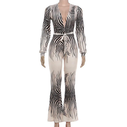 Joskaa Stripe Long Sleeve Bodycon Romper - romper image 5