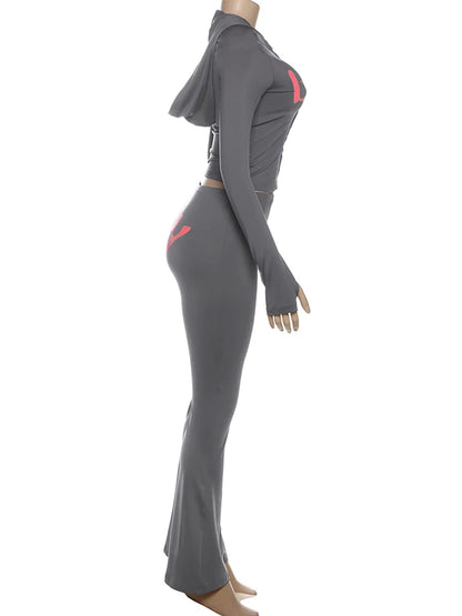 Joskaa Hooded Long Sleeve Two Piece Set - two piece set image 3