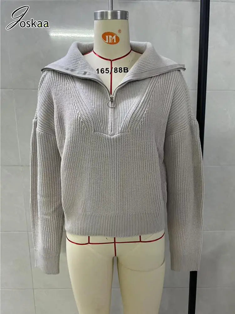 Wholesale Women's Knit Long Sleeve Ribbed Zip Top Olive Green – Detail View