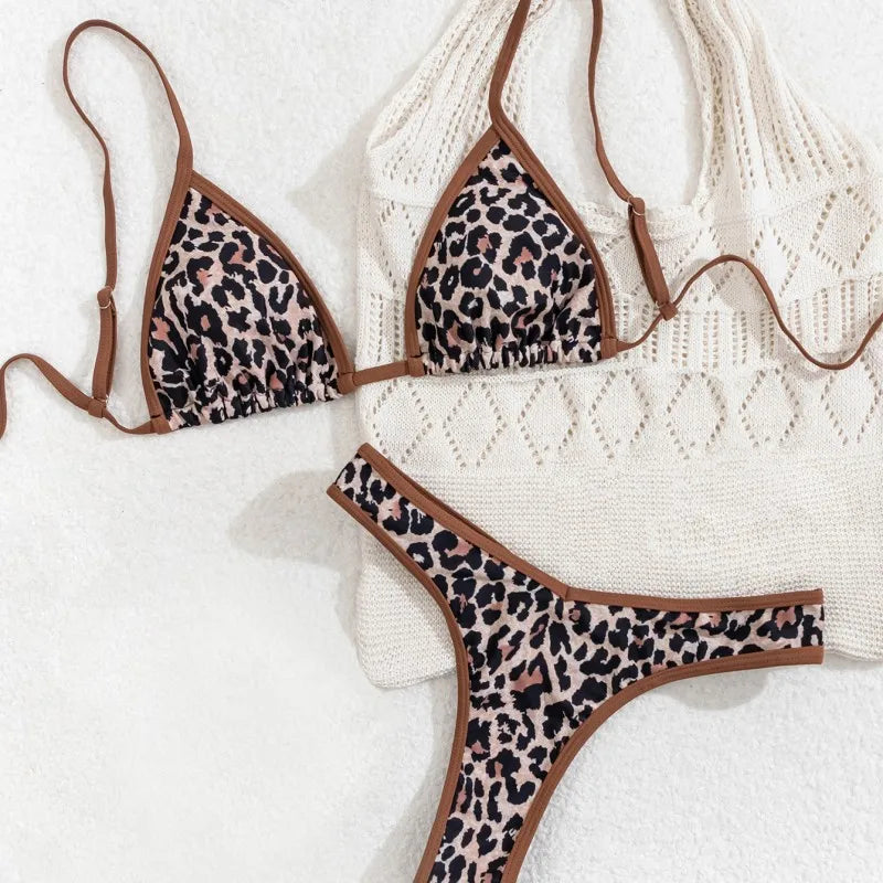 Women's Swimwear Swimsuit Piece Bikini Set