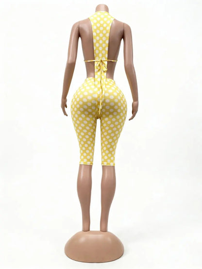 Joskaa Polka Dot Sleeveless Two Piece Set - two piece set image 6