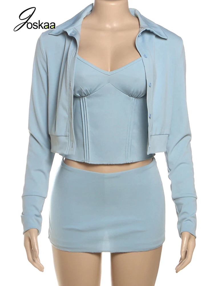 Wholesale Women's Long Sleeve Crop Two Piece Set 173 – Back View