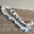 White Blue Bow