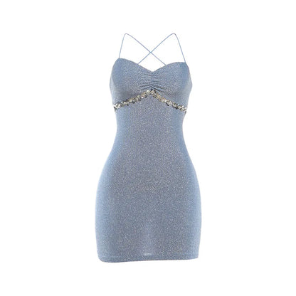 Women's Sequin Backless Sleeveless Bodycon Mini Dress 7133 - Additional View 7