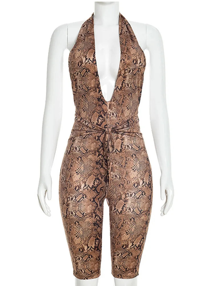 Joskaa Backless Halter Bodycon Romper - romper image 6