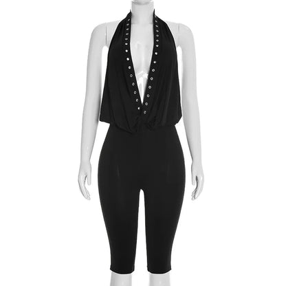 Joskaa Backless Halter Bodycon Romper - romper image 5