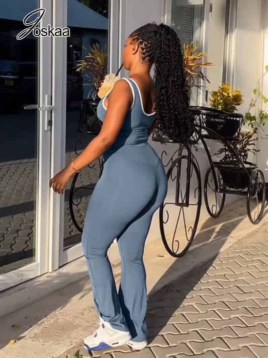 Women's Wide Leg Two Piece Set - Front View
