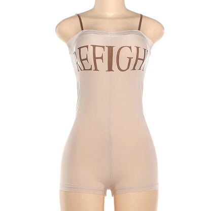 Women's Backless Sleeveless Bodycon Romper